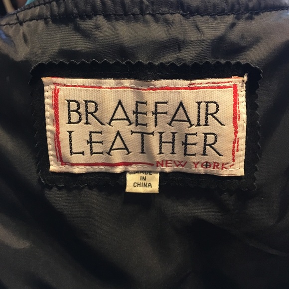 Braefair Leather New York Brand Tasseled Capelet - Picture 4 of 5